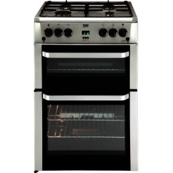 Beko BDVG694SP 60cm Double Oven Gas Cooker in Silver